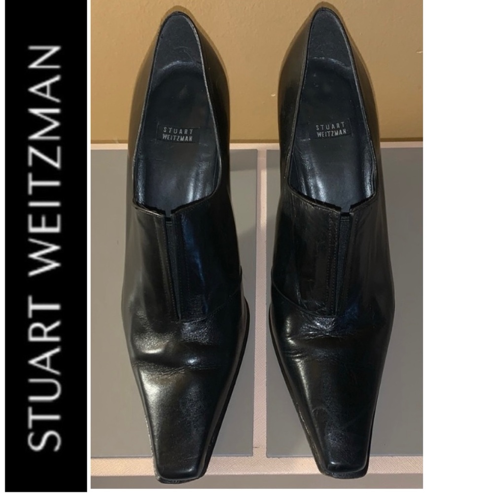 🎿 STUART WEITZMAN Black Heels Shoes Shoe Boots 7.5